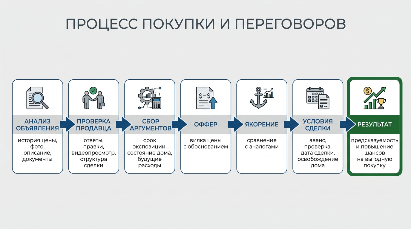 Процесс покупки и переговоров